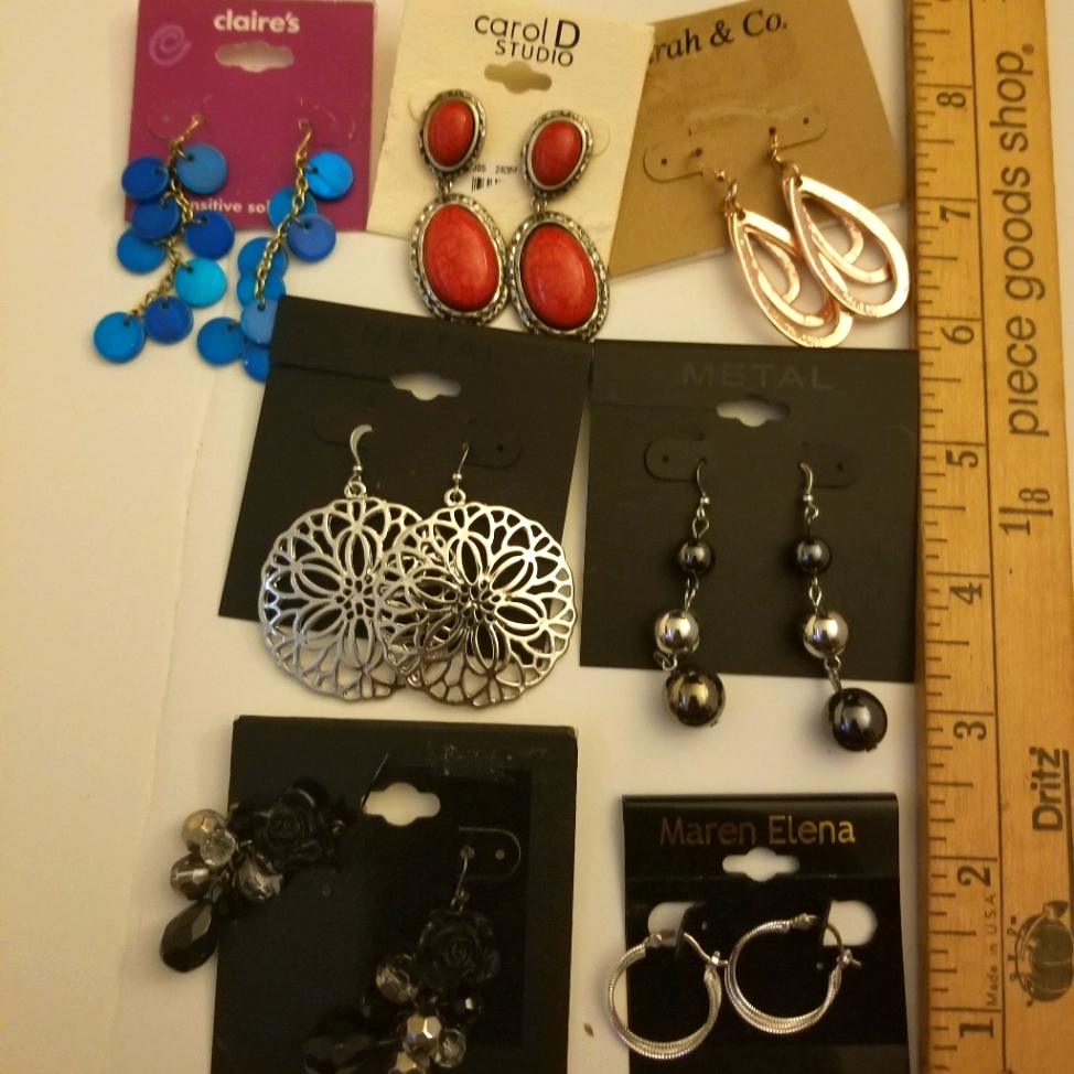 Mix Bundle Of Stylish Fashion Earrings Carol D Studio Claire's Metal Maren Elena